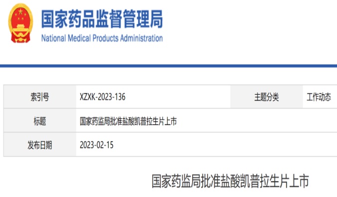 亚游app官网下载助力柯菲平自主研发的可钾离子竞争性酸阻滞剂「凯普拉生片」获批上市